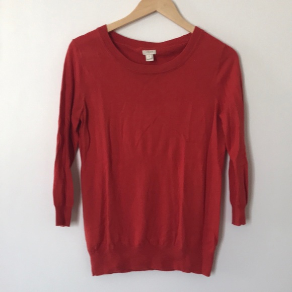 🚨 4 for $20 J Crew Red Sweater - Picture 1 of 2